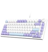 ATTACK SHARK Ajazz AK820 75% Mechanical Keyboard with Volume Knob, Gasket Mount Wired Gaming Keyb...