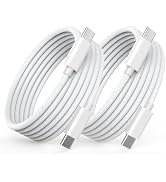 100W iPhone 18 17 16 15 Charger Cable,2 Pack USB C to USB C Charging Cable | USBC to USB C Chargi...