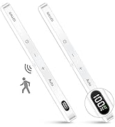 WILLED Under Cabinet Lights Rechargeable, Battery Display, 60 LED Touch Light Bar, Motion Sensor ...