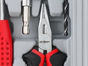 Hi-Spec 19pc 3.6V Red USB Small Power Screwdriver &amp;amp;amp;amp;amp; Home DIY Tool Kit Set