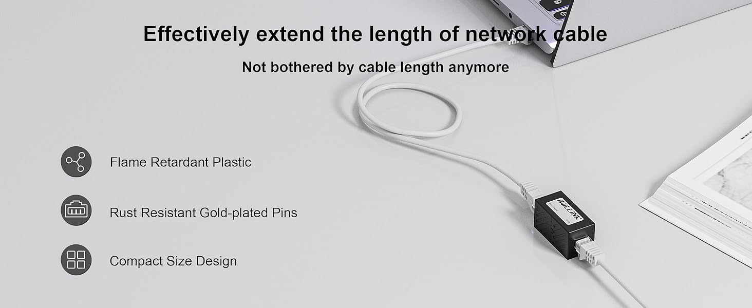 Effectively extend the length of network cable