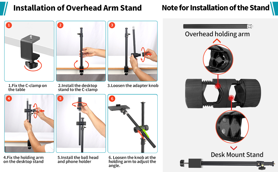  Camera Mount Desk Stand