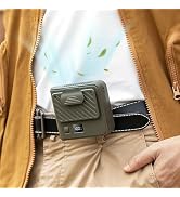 Portable Handheld Fan,Mini Bladeless Waist Clip Fan,3000mAh USB Rechargeable Battery Powered,100-...