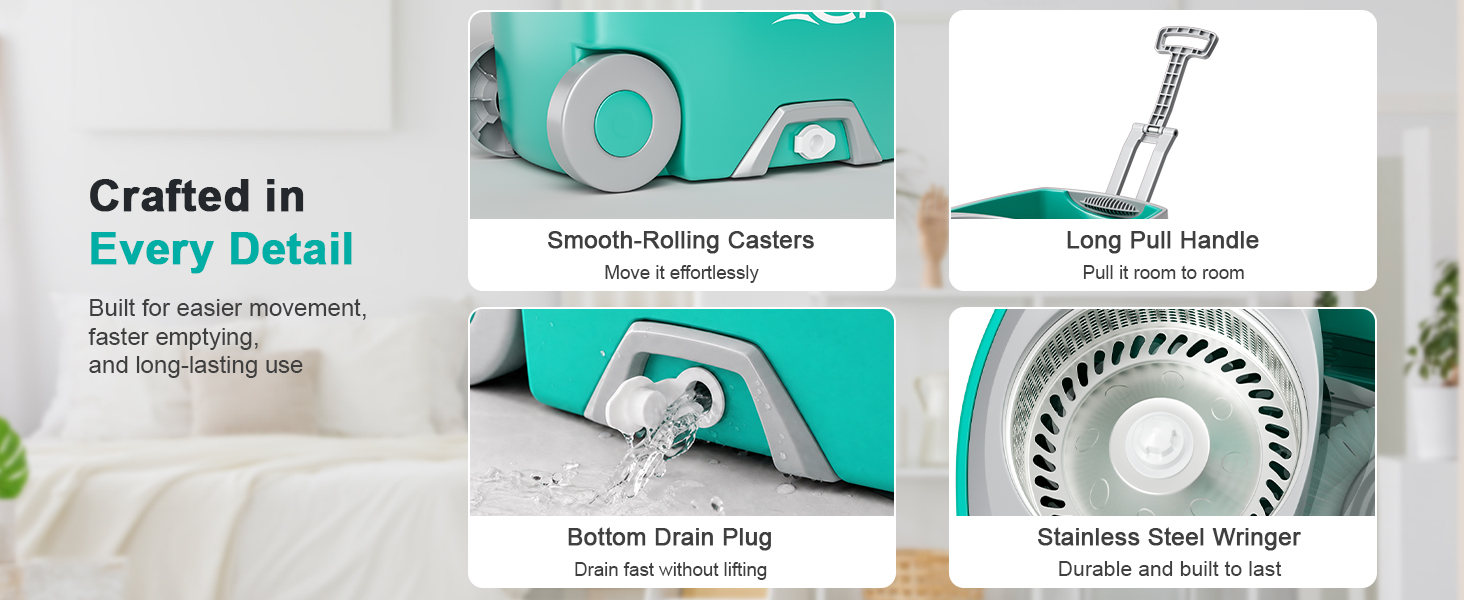 Sarkunpio Spin Mop and Bucket set