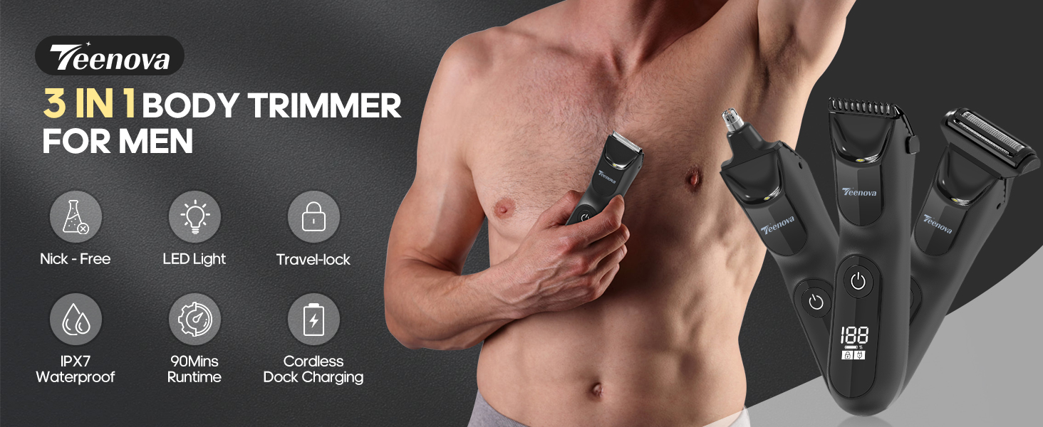 3 IN 1 BODY HAIR TRIMMERR