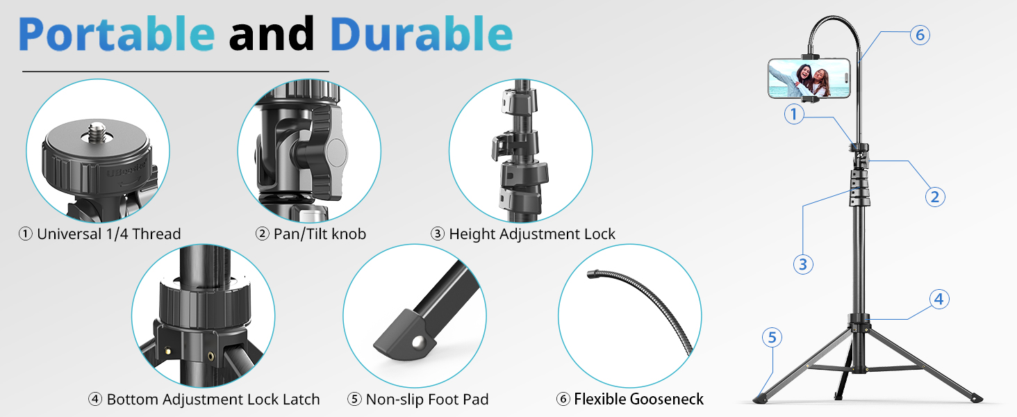 gooseneck tripod