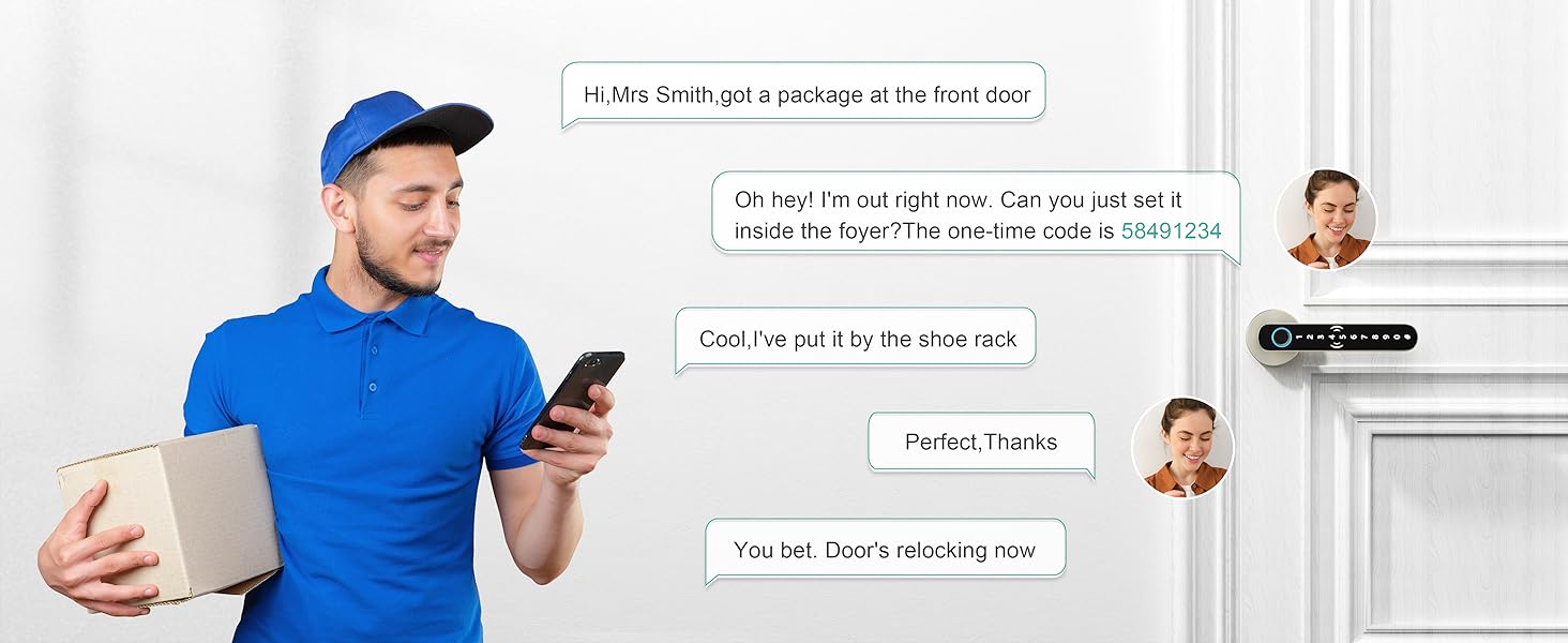 keypad door lock with handle