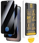 Ruky for 2 Pack Samsung Galaxy S25 / S24 Privacy Screen Protector, [Fingerprint Support] - Easy I...