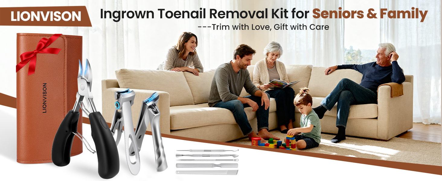 Ingrown Toenail Removal Kit for Seniors &amp;amp; Family