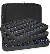 TORIBIO 80 Slots Minature Figurine Bag, Compatible with Warhammer 40k, Dungeons &amp; Dragons and Mor...