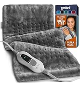 GENIANI Large Electric Heating Pad for Back Pain &amp; Cramps Relief, Valentines Day &amp; Birthday Gifts...