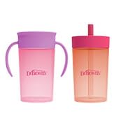 Straw to 360 Cups Coral Pink Set