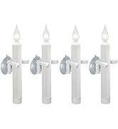 612 Vermont LED Battery Operated Suction Cup Window Candles with Timer, Bright Hot Spot, VT-1506S...