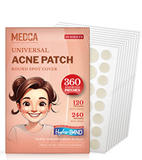 Acne Patches for Face - Hydrocolloid Bandages (108 Count) Pimple Patches for Face in 2 Universal Siz...