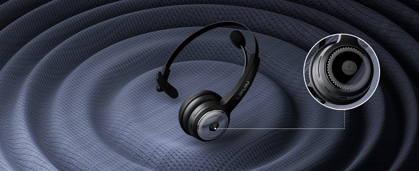 The wireless headset&amp;#39;s mute function maximizes your privacy protection during calls.