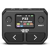 LEKATO Multi Effects Guitar Pedal, Portable Guitar Pedal with 125 Effects 30 Amp Models &amp; IR Cab ...