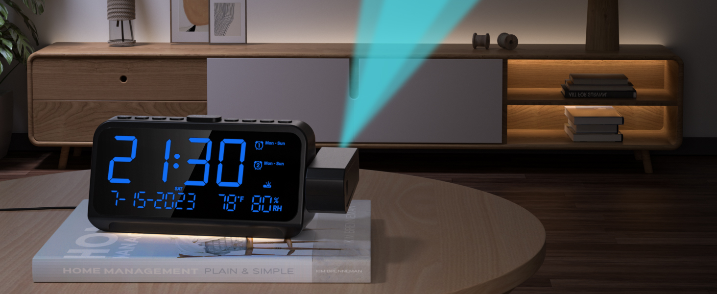 projection clock for bedroom ceiling