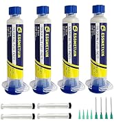 Essmetuin No Clean Soldering Flux Paste(4Pack), Solder Flux For Electronics Soldering, Tin solder...