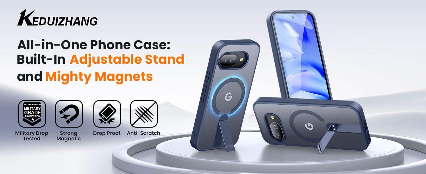 Built-In Adjustable Stand and Mighty Magnets