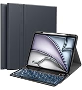 MoKo Keyboard Case for New iPad Air 13 Inch Case with Keyboard 2025/2024, Multi-Angle Magnetic St...