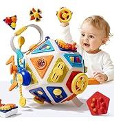 22-in-1Toddler Busy Board Activity Cube Toys, Montessori Sensory Toy &amp; Travel Leaning for Toddler...