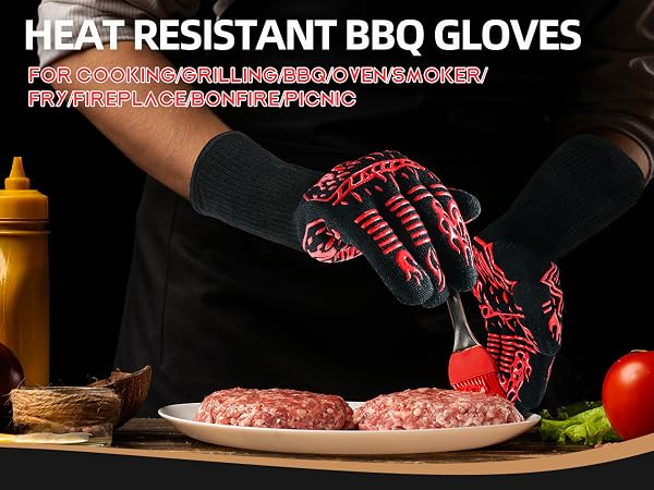 oven gloves with fingers