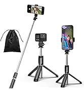 Tianle Selfie Stick, 4 in 1 Selfie Stick Tripod, Extendable and Portable Stable Tripod Stand with...