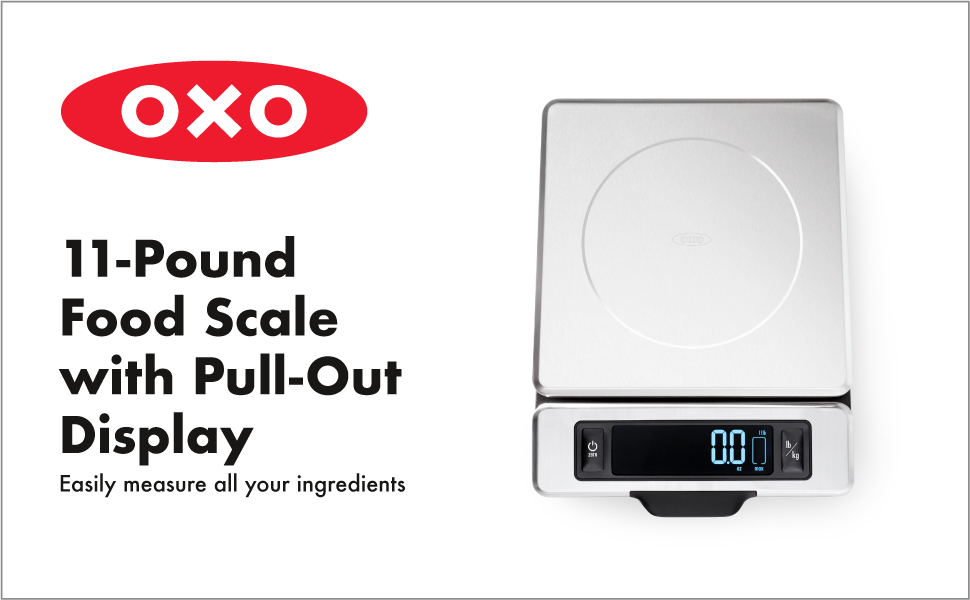 OXO Good Grips 11-lb Stainless Steel Food Scale