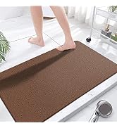 Extra Large Shower Mats Non Slip, 23.6×47.2 Inch, Bath Mat for Shower, Loofah Mats for Shower and...