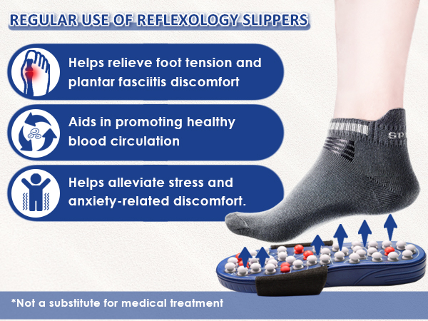 regular foot massage helps to reduce stress, anxiety, muscle tension. Improve blood circulation