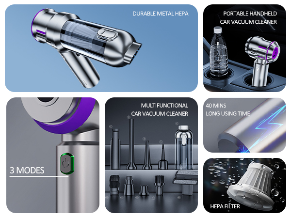 Handheld Car Vacuum Cordless