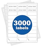 [100 Sheets] PAPRMA 1” X 2-5/8” Printable Address Label 30-up Mailing Labels for Envelope, Laser ...