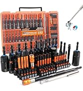 Upgraded 79-Piece Magnetic Impact Nut Driver Set, Metric &amp; SAE with 3LB Magnetic Pickup Tool, Soc...
