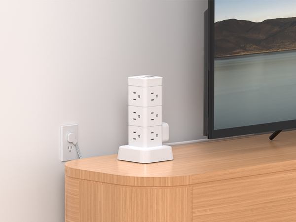 surge protector tower with usb ports