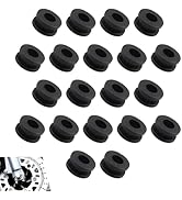 Icyfond 20Pcs Motorcycle M6 Rubber Grommets Kit, Motorcycles Fairing Grommets, O-ring Fairing Sid...