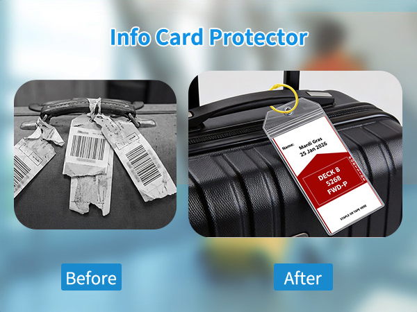 CASMONAL Large Size Cruise Luggage Tag Holders