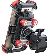 JOYROOM Motorcycle Phone Mount Holder - [Dual Vibration Dampener] 150mph Anti-Shock Phone Holder ...