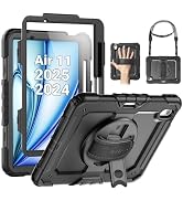 SEYMAC Case for iPad Air 11 Inch M3 2025/M2 2024 (Air 7th/6th Generation), Heavy Duty Shockproof ...