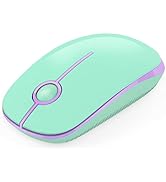 Unipows Wireless Mouse - 2.4G Slim Portable Computer Mouse with Nano Receiver, Less Noise Mobile ...