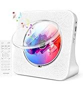 Portable CD Player with Speakers, ROADOM CD Players for Home, Bluetooth CD Player with Stereo Sou...