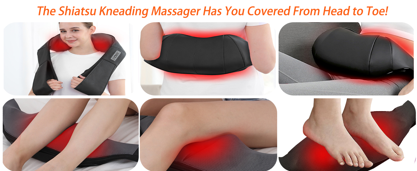 The Shiatsu Kneading Massager Has You Covered From Head to Toe!