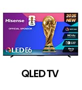 Hisense 43" E6 Cinema Series QLED 4K UHD Smart Fire TV (43E6QF, 2025 Model) - QLED, AI Light Sens...