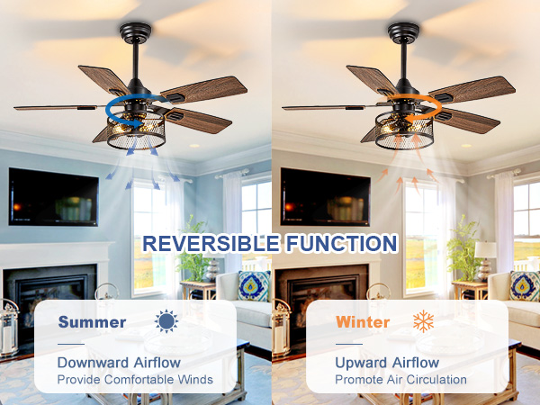 42 inch ceiling fan with light for farmhouse bedroom