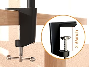 desk side clamp light