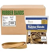 Upgrade Office Supply UPG234107CS Rubber Bands, Size 107 (7 x 5/8), 800 Bands, 1 lb 20-Pack Case,...