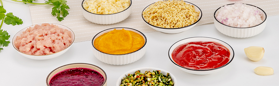 PULOYA Mini Food Processor 2-Cup Electric Vegetable Chopper