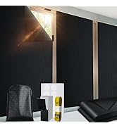PChero Blackout Shades, 137"x59" Portable Blackout Window Cover Curtains with Hook and Loop Tape ...