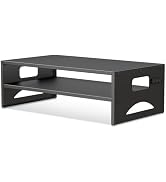 Pholiten Monitor Stand Riser, Desktop Stand, Computer Stand, Ergonomic Design, Two-Level Design, ...