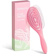 SHINLEA Detangle Hair Brush Anti Tangle Hair Brush, Detangling Wet &amp; Dry Hair Brush Spiral Hairbr...
