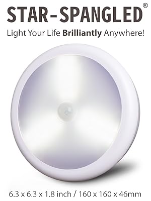 LED Motion Sensor Lights, Stick on Lights, Puck Lights, Closet Lights,Night Lights, STAR-SPANGLED